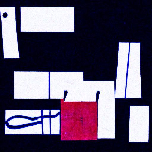 Abstract Musical Score in Avant-Garde Style