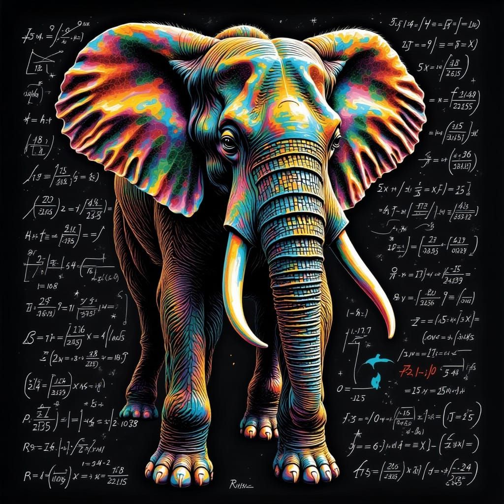 Holographic Elephant Emerges from Digital Matrix