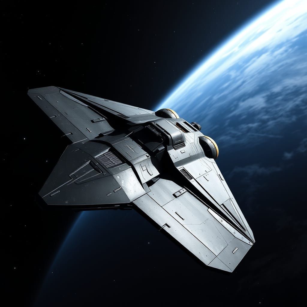 Cyberpunk Space Freighters in a Dark Galaxy