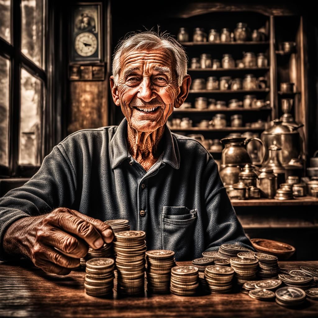 Happy Young Person Enjoying Retirement: Hyperrealistic Image