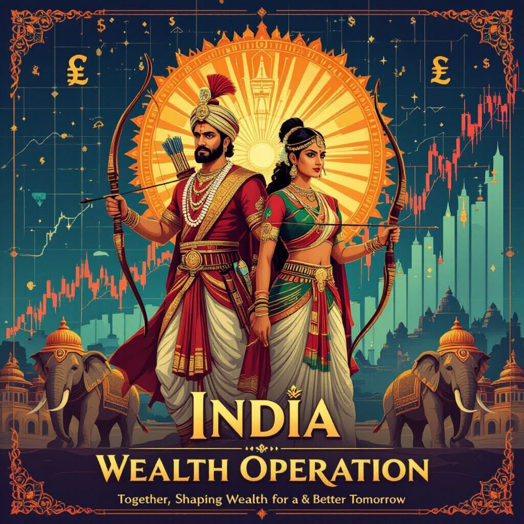 Regal Indian Prince and Warrior: Bollywood Kingdom Poster