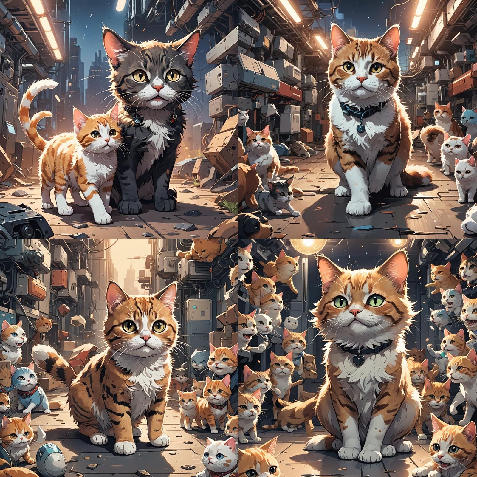 Anime Cat Crying After Seeing Elon Musk With Dog