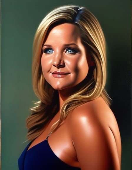 Jessica Capshaw Portrait in Oil Paint Style