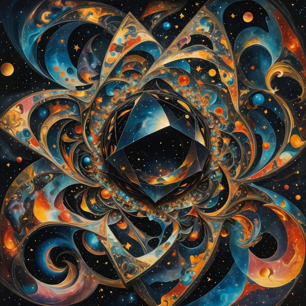 Geometric Shape Unfolding in Starry Space