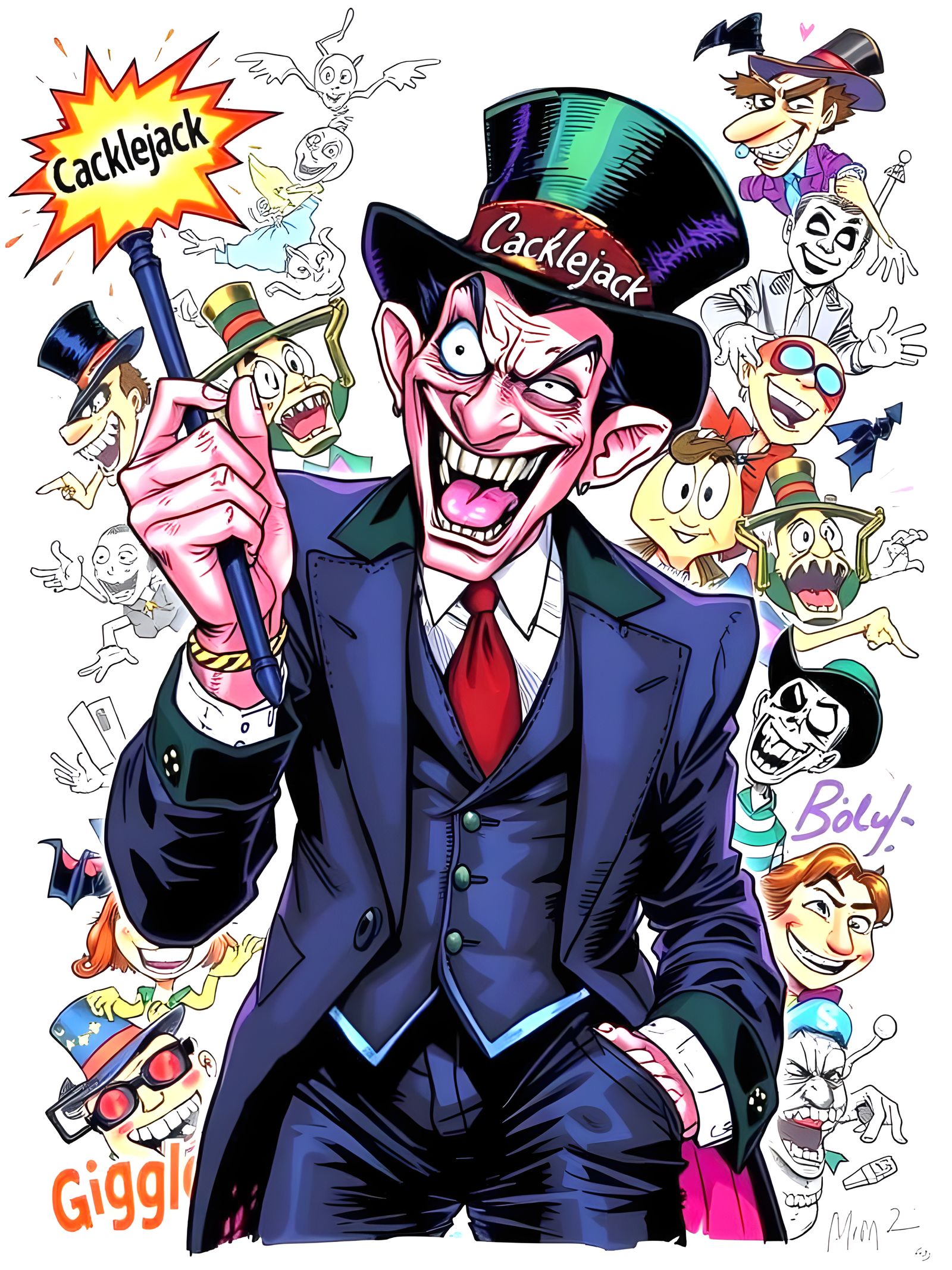 "The Mischievous Maestro: Cacklejack's
Giggle Gambit"