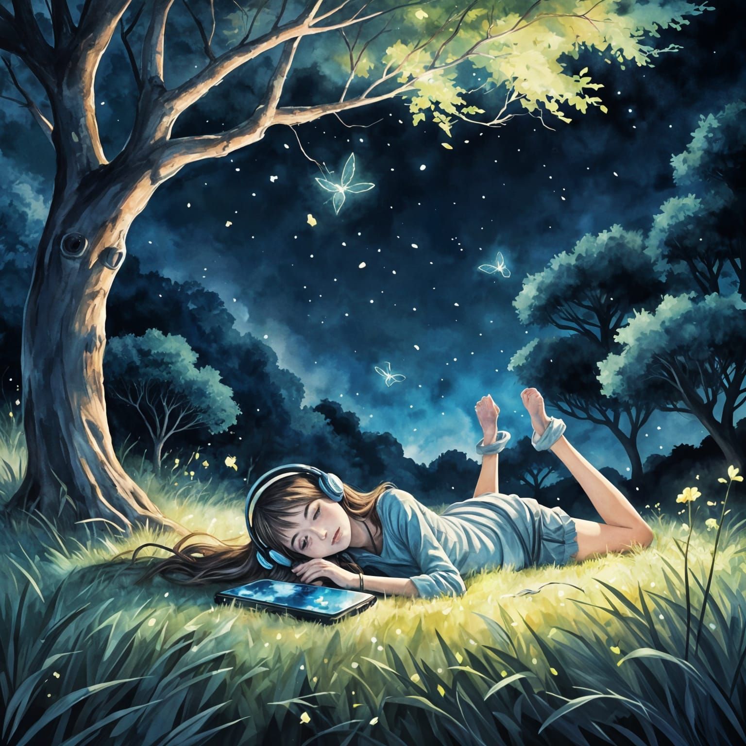 Glowing Tree Whispers Secrets to a Dreamy Teen