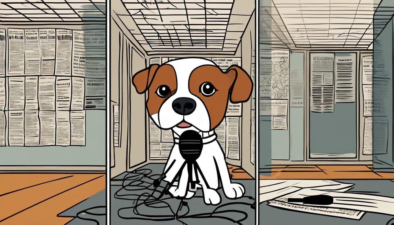 Determined News Reporter Jack Russell Terrier