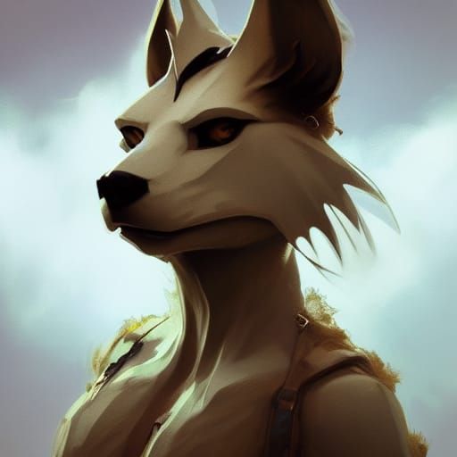 Detailed Fursuit Portrait in Hyperrealistic Style