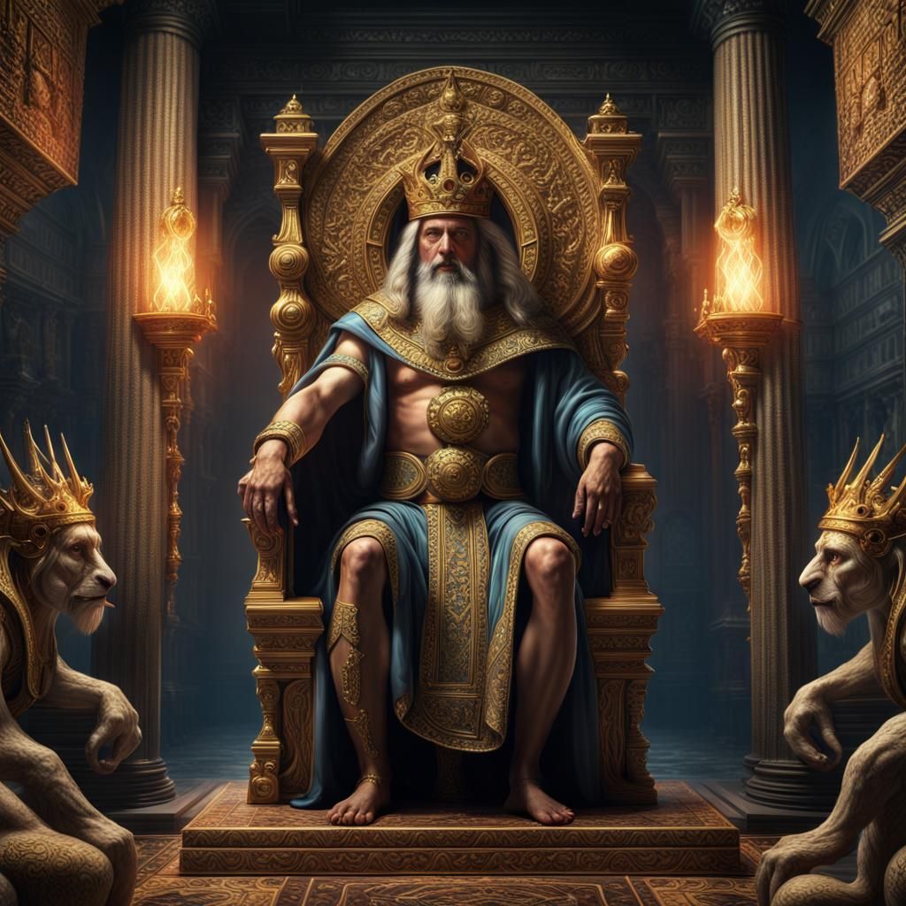 King Solomon in the Temple of Solomon