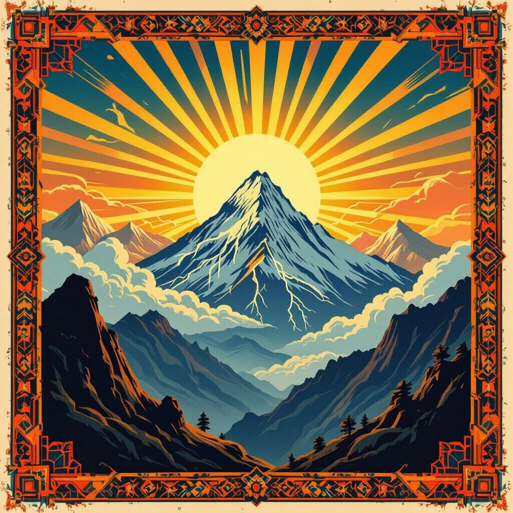 Peruvian Deity Illapa Defends Sacred Mountain
