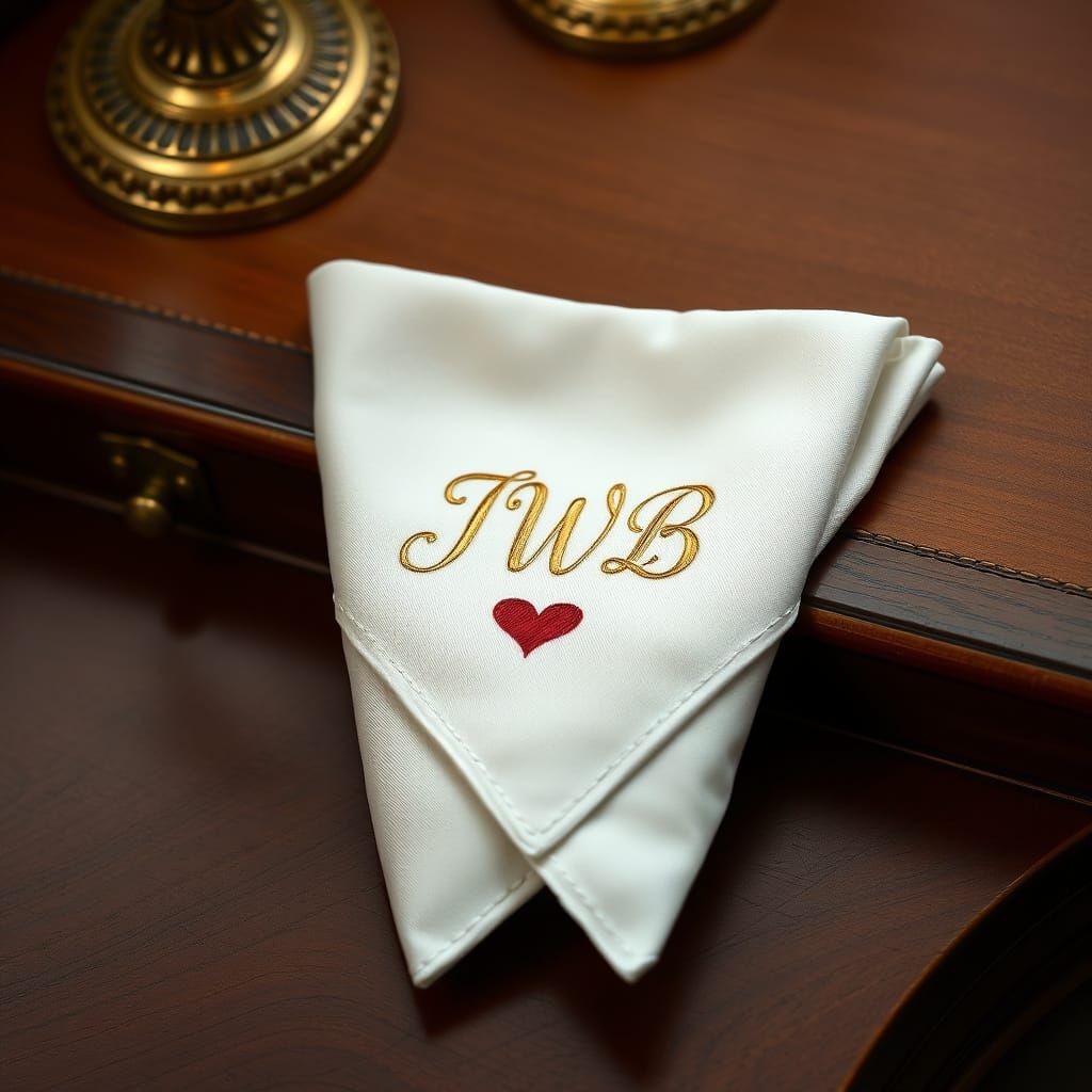 Elegant Pocket Square in Victorian Style