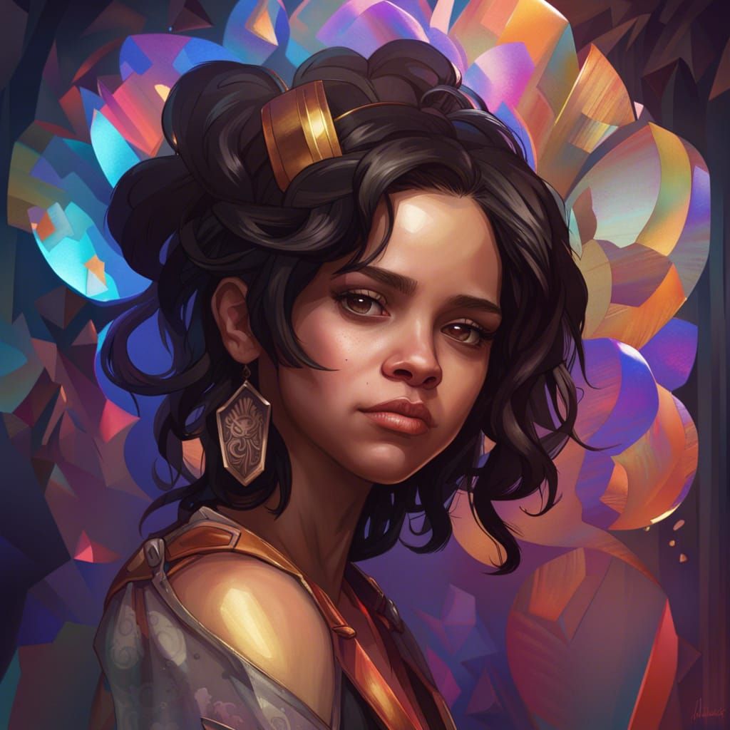 Jenna Ortega as Jack of Clubs, Detailed Portrait