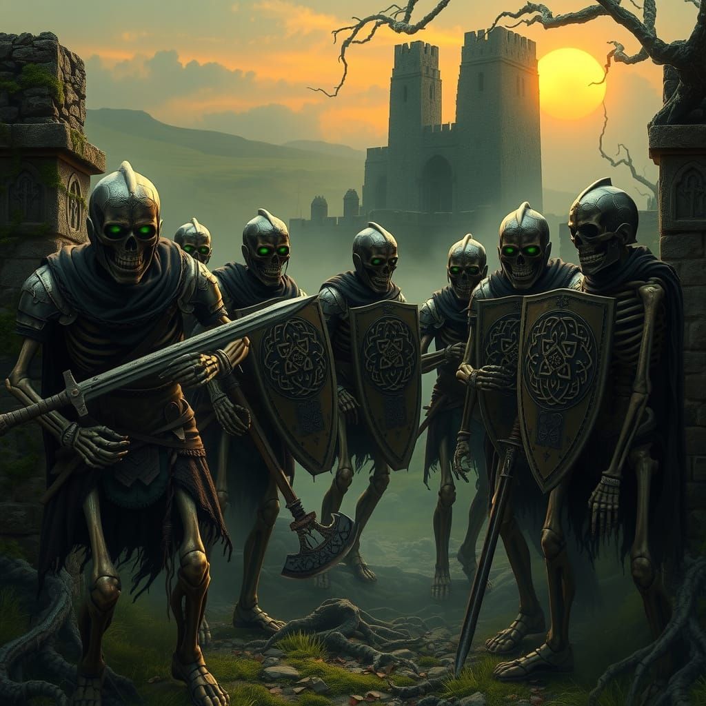 Ancient Celtic Skeletons Gather for the Feast of Desolation