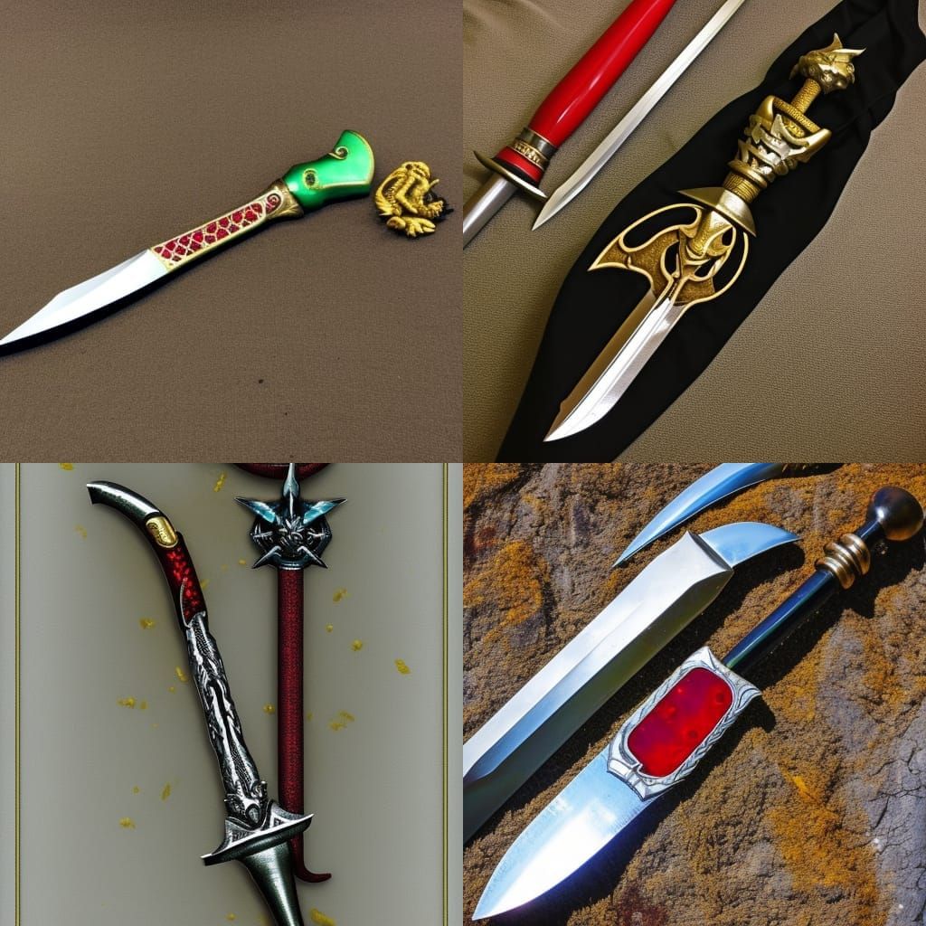 shining golden axe incrusted with ruby with curved blade and metallic handle silver scimitar holy sword fire flameberge ...
