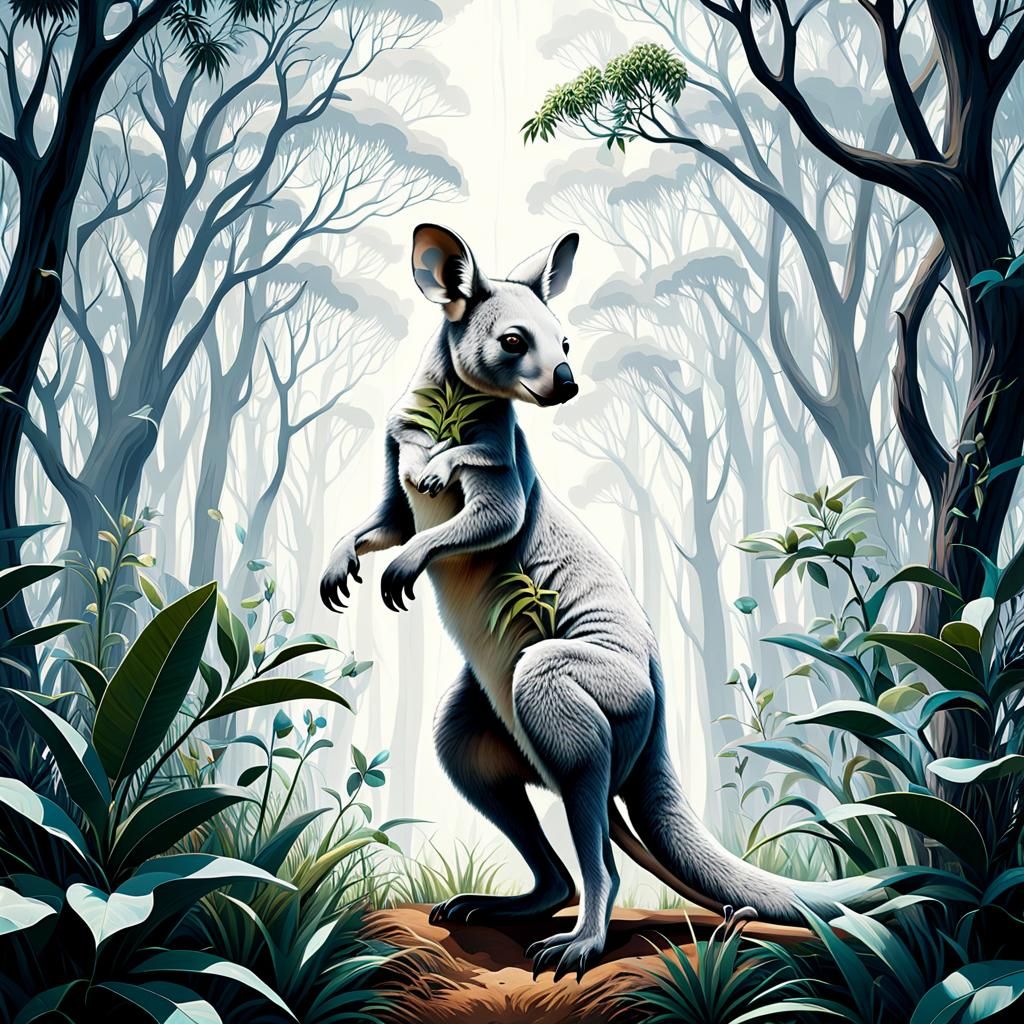 Fusion - koala and kangaroo