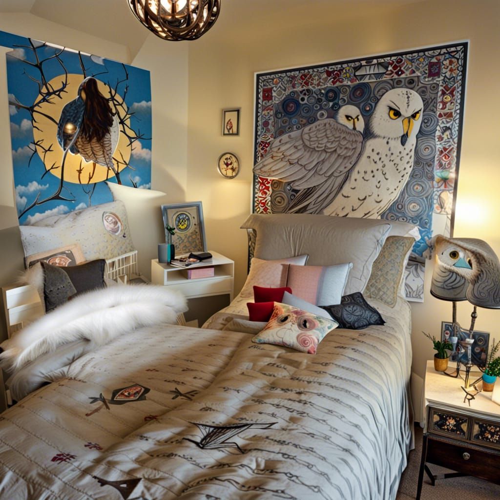 AI Generated Hedwig Bedroom
