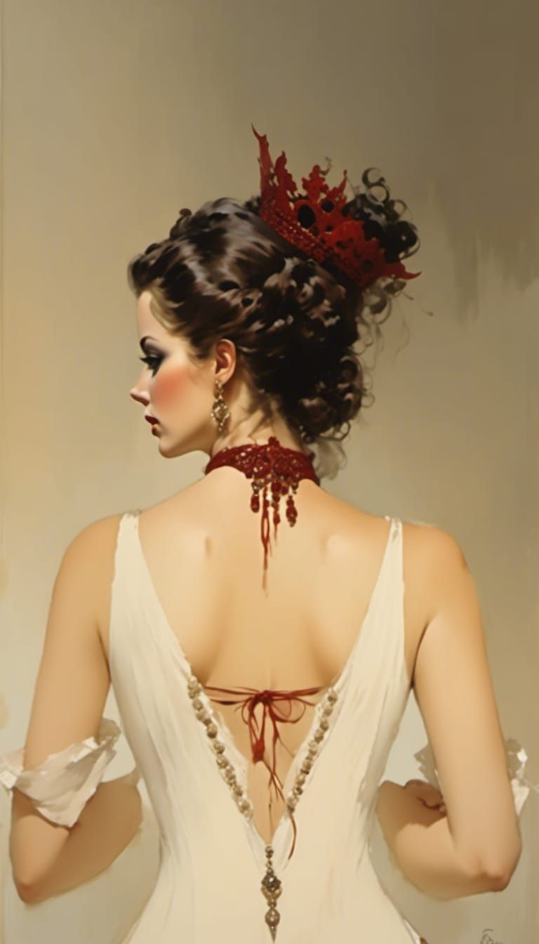 Pirate Queen in Corset: Detailed Digital Art