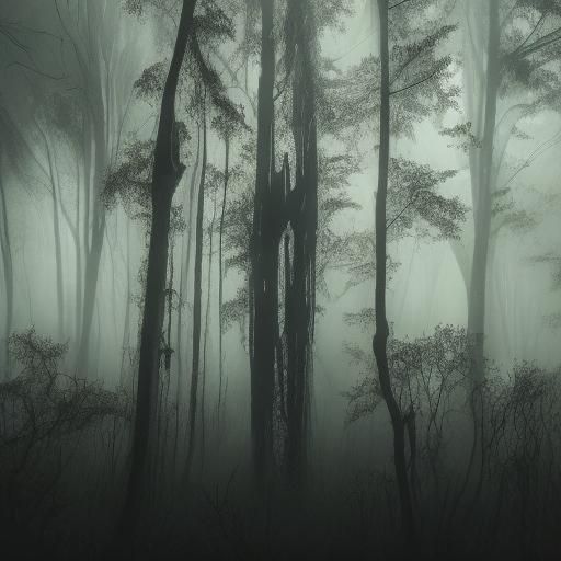 Siren Head in Desolate Woods: Gothic Horror