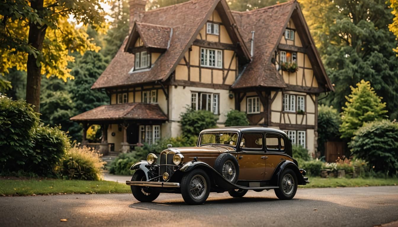 1932 BMW in Retro Automotive Photography