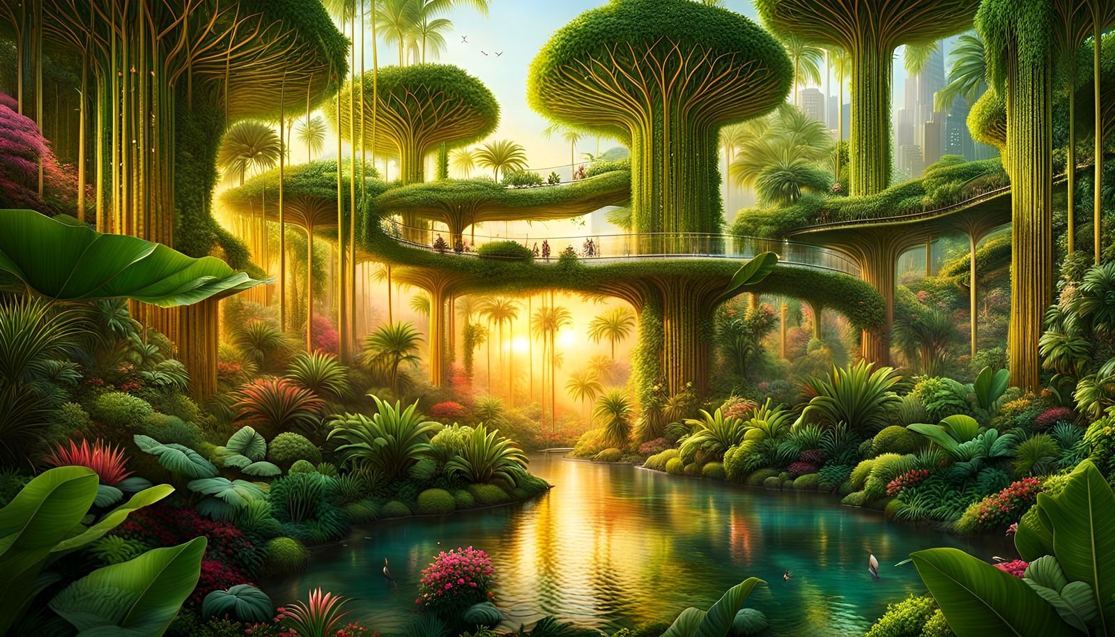 Lush Utopian World