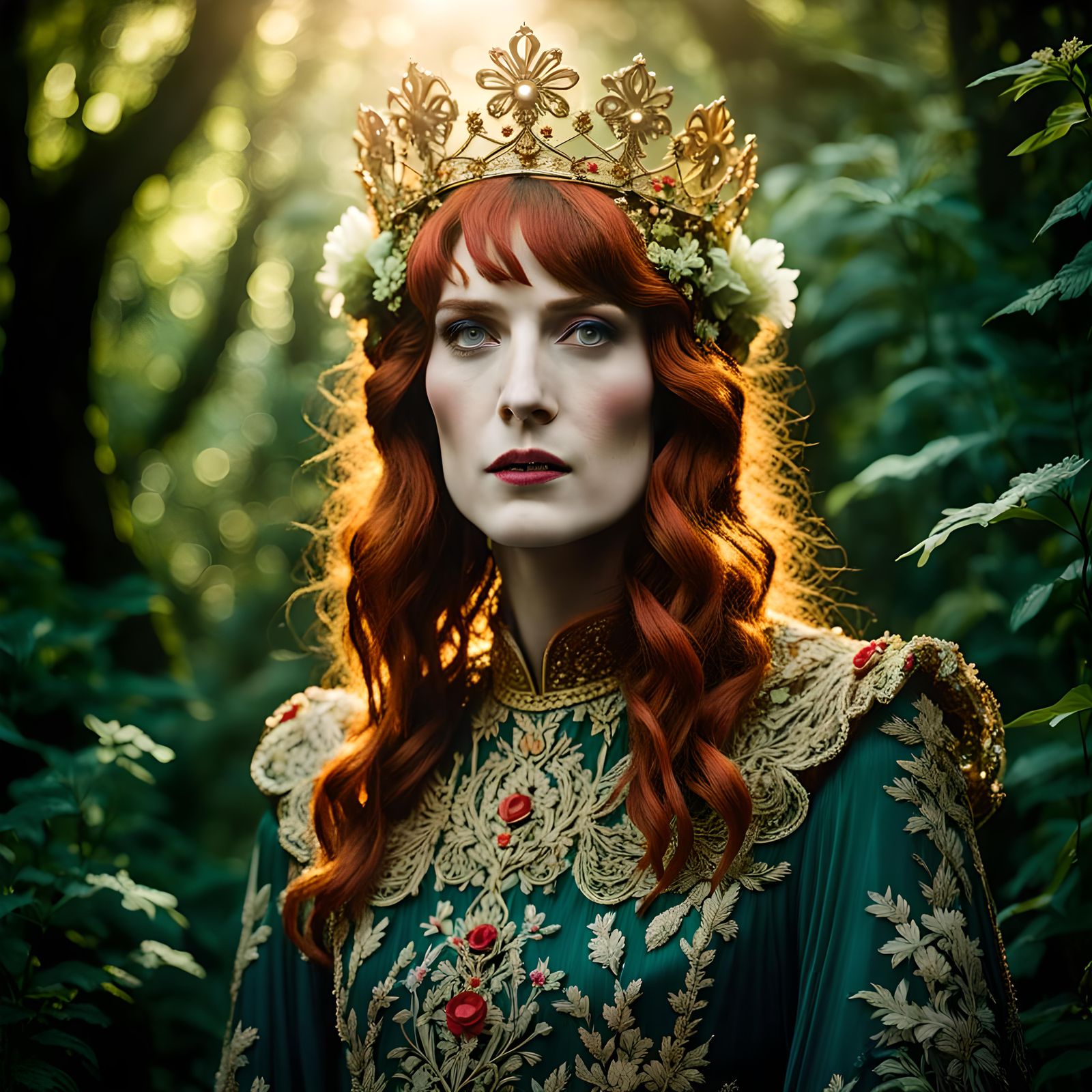 Detailed Matte Painting of Florence Welch
