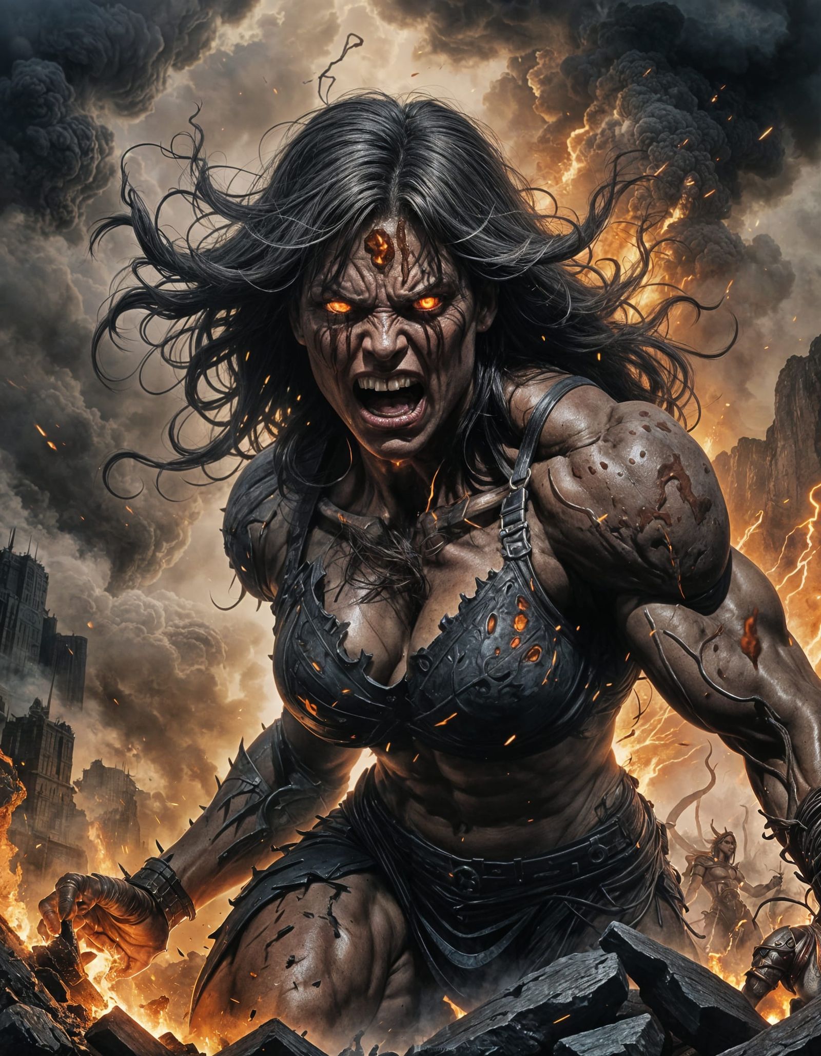 Colossal Cyclops Dominates Battlefield in Dramatic Lighting