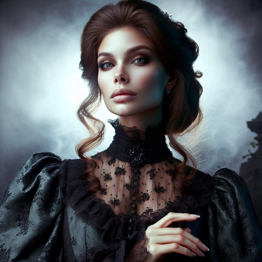 Dark Fantasy Portrait of a Noble Woman