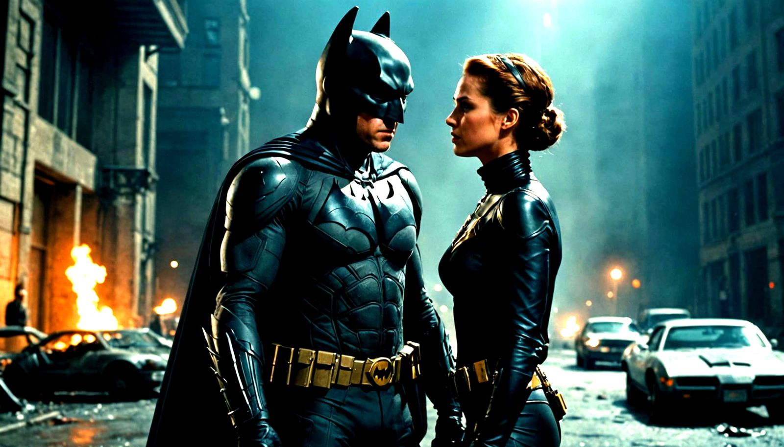 Epic Batman and Catwoman Cinematic Scene