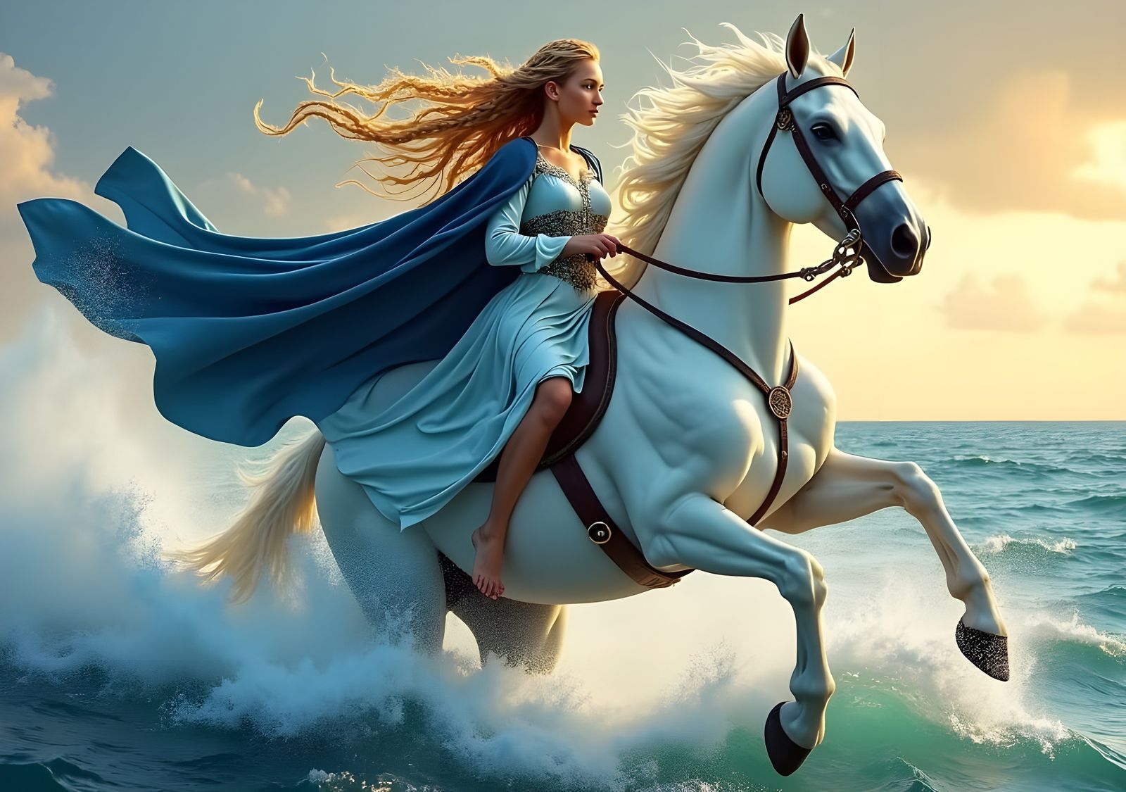 Norse Goddess Gná Rides Hófvarpnir: Gurney Style