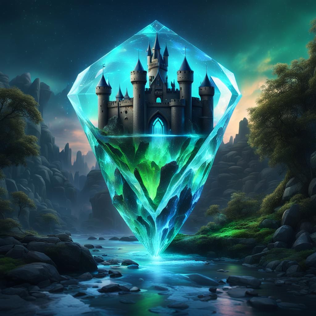 Castle Stuck In Glass