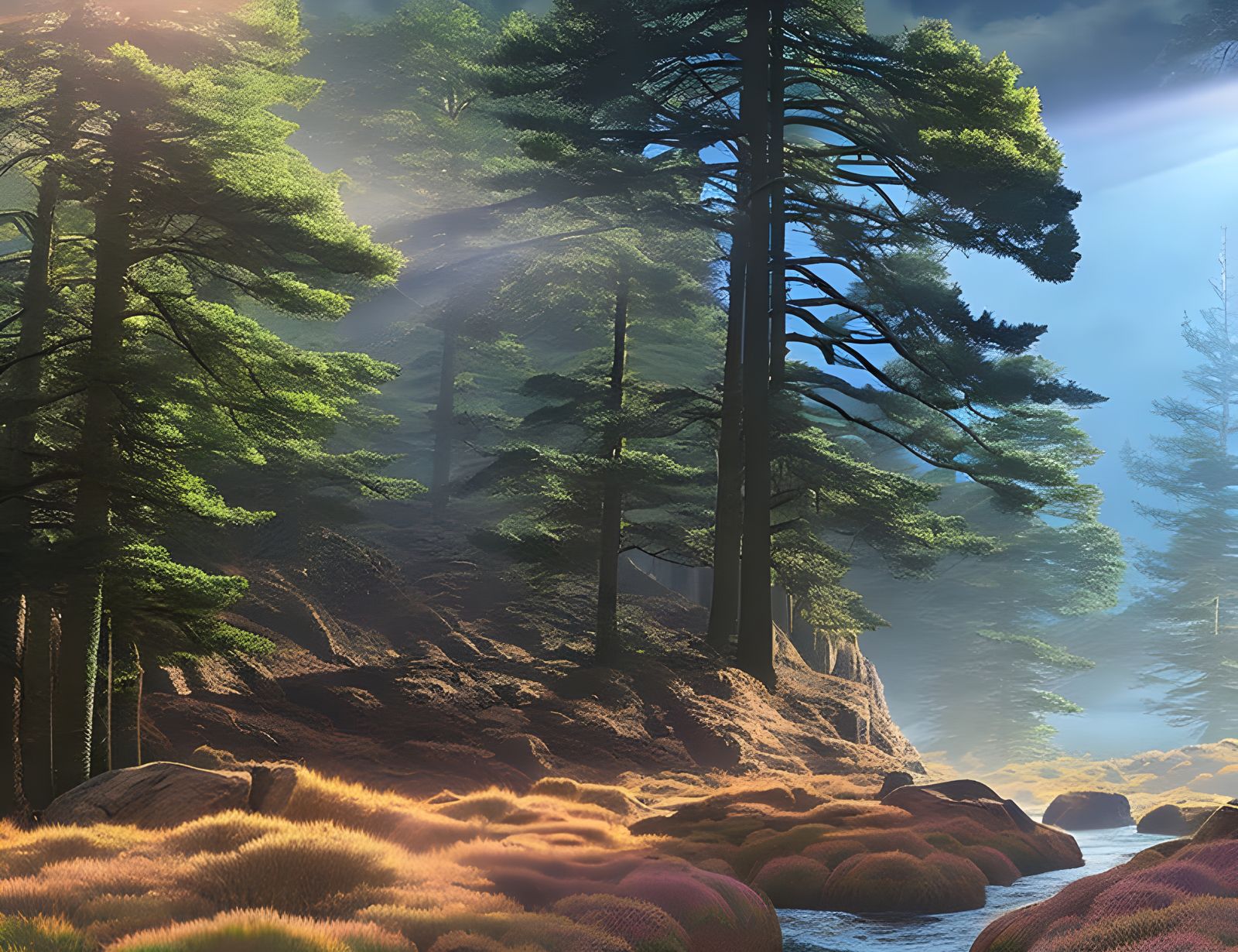 Cosmic Trail to a Blessed Astral Forest