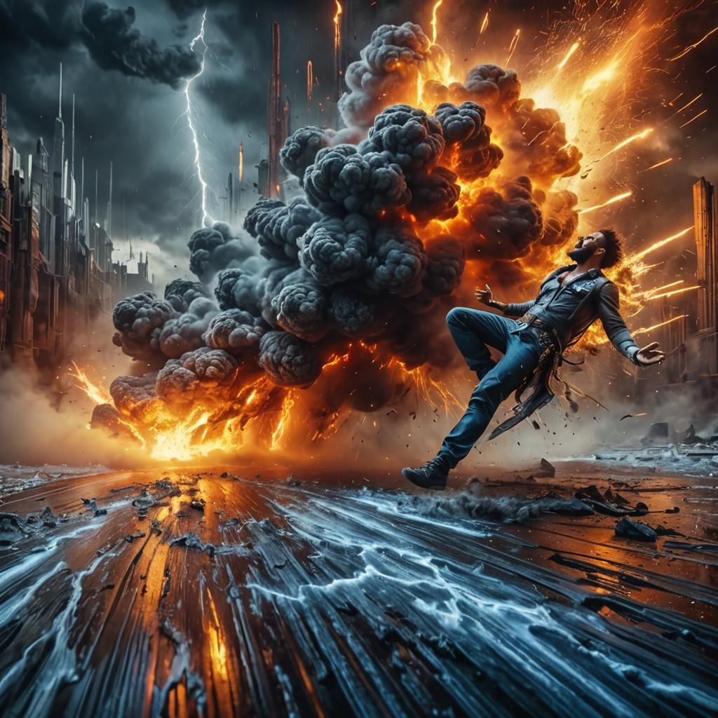 Rhythmic Soul Eruption in Hyperrealistic Detail