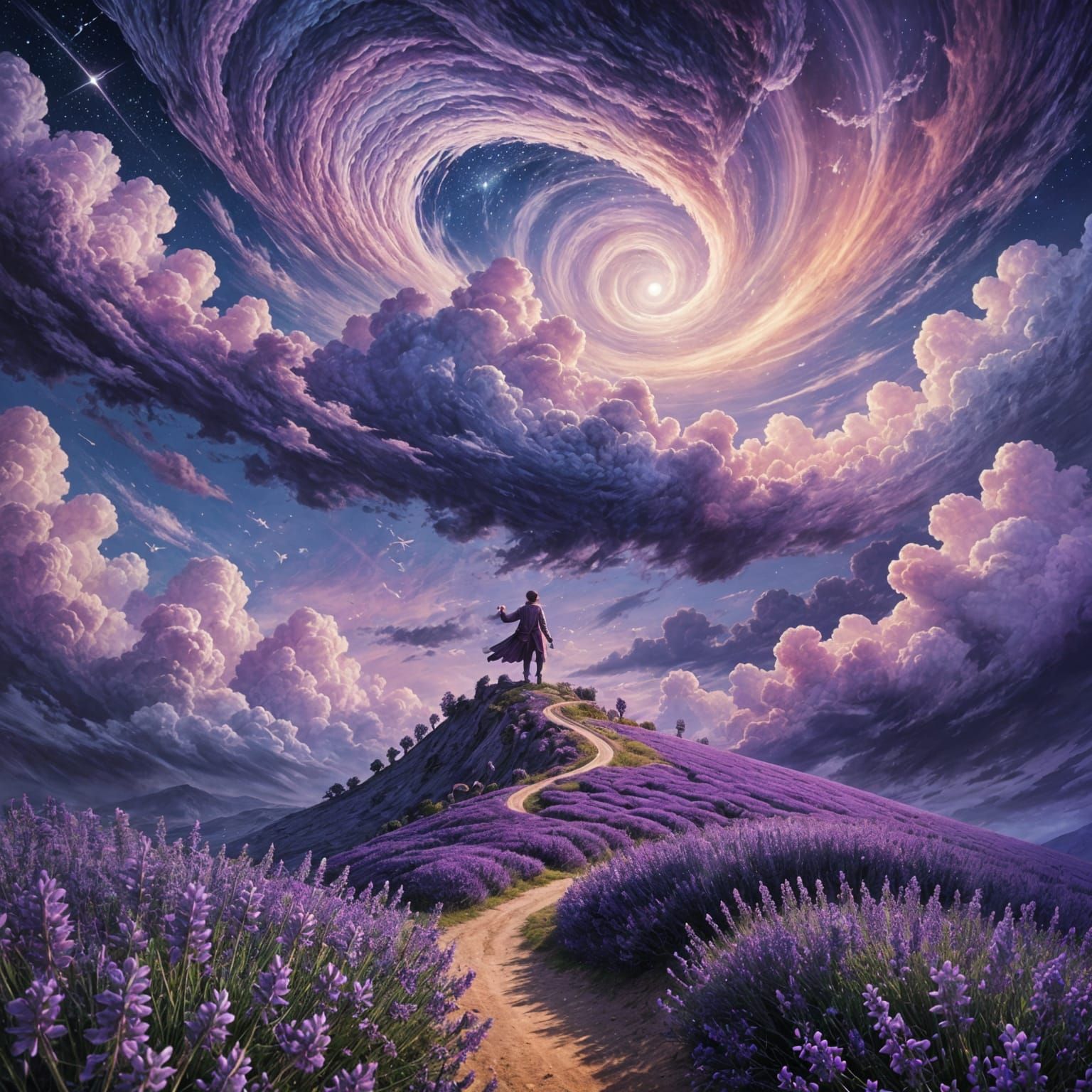 Abstract Purple Dreamscape