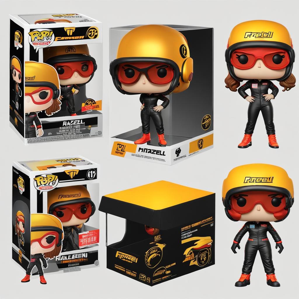 Funko Pop Girl in McLaren F1 Racing Suit
