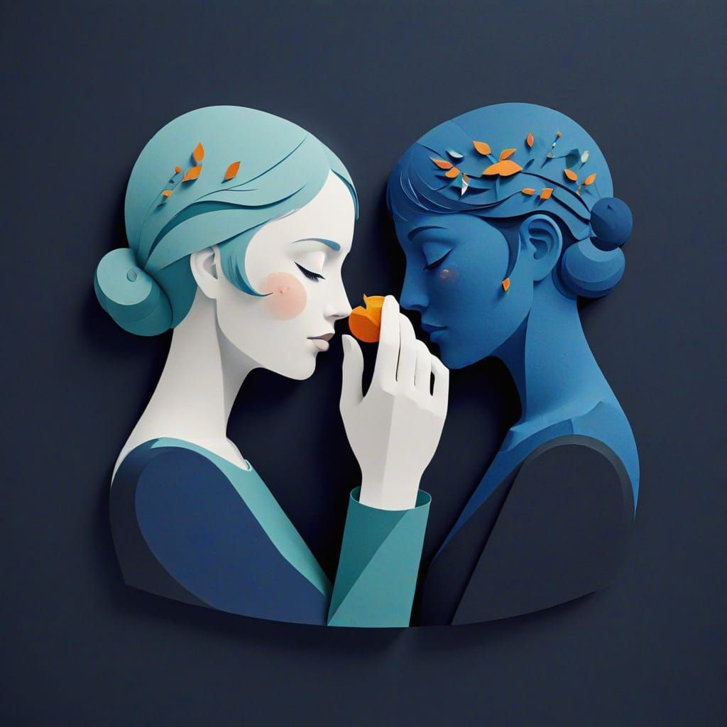 Whimsical Watercolor Illustration of Childhood Innocence