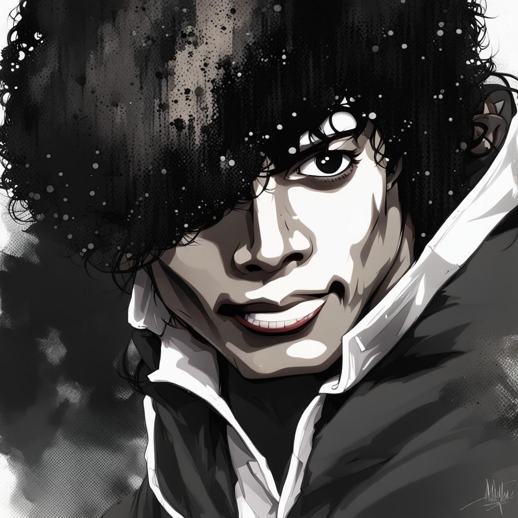 Anime Style Michael Jackson Digital Art
