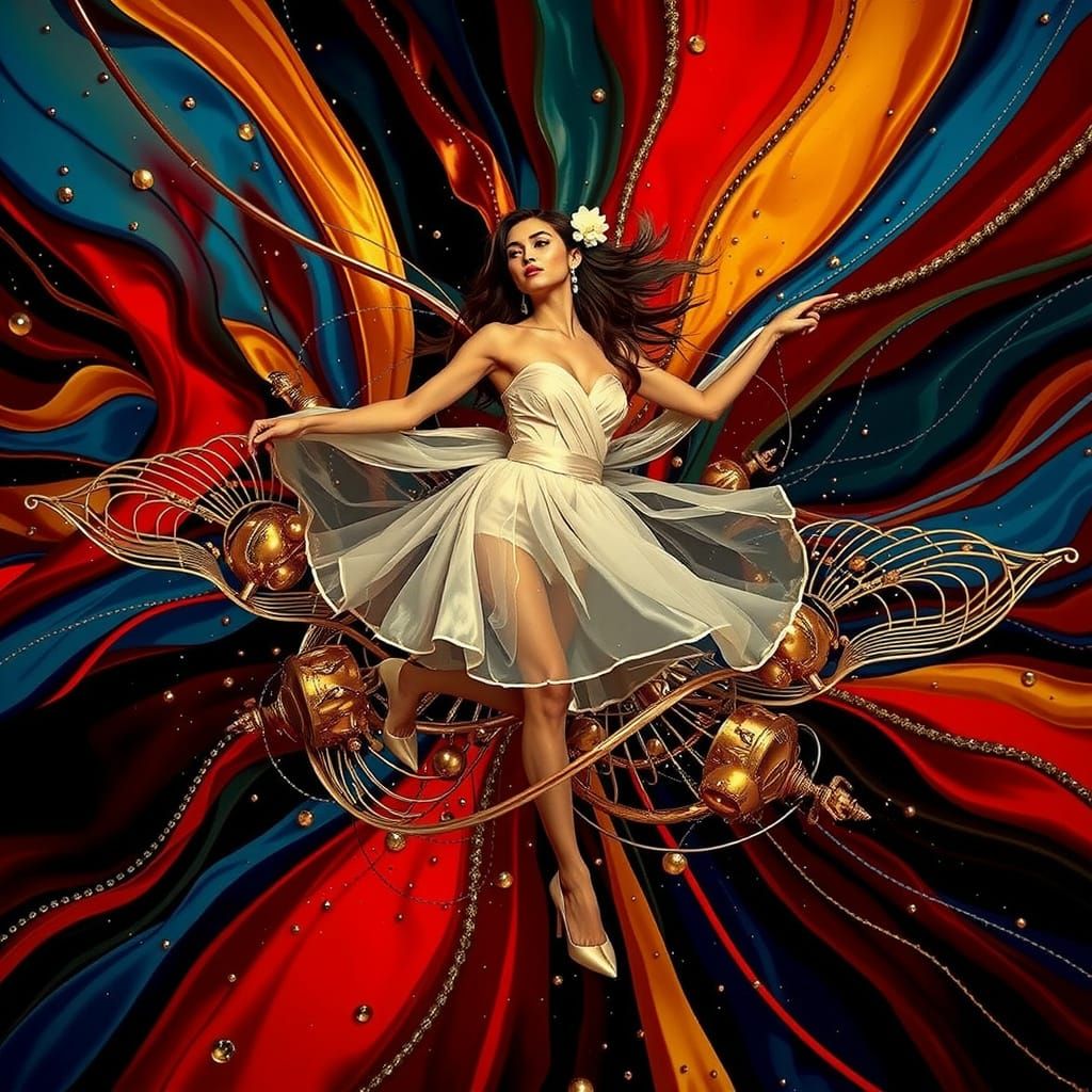 Elegant Woman of Timeless Beauty and Radiant Glow