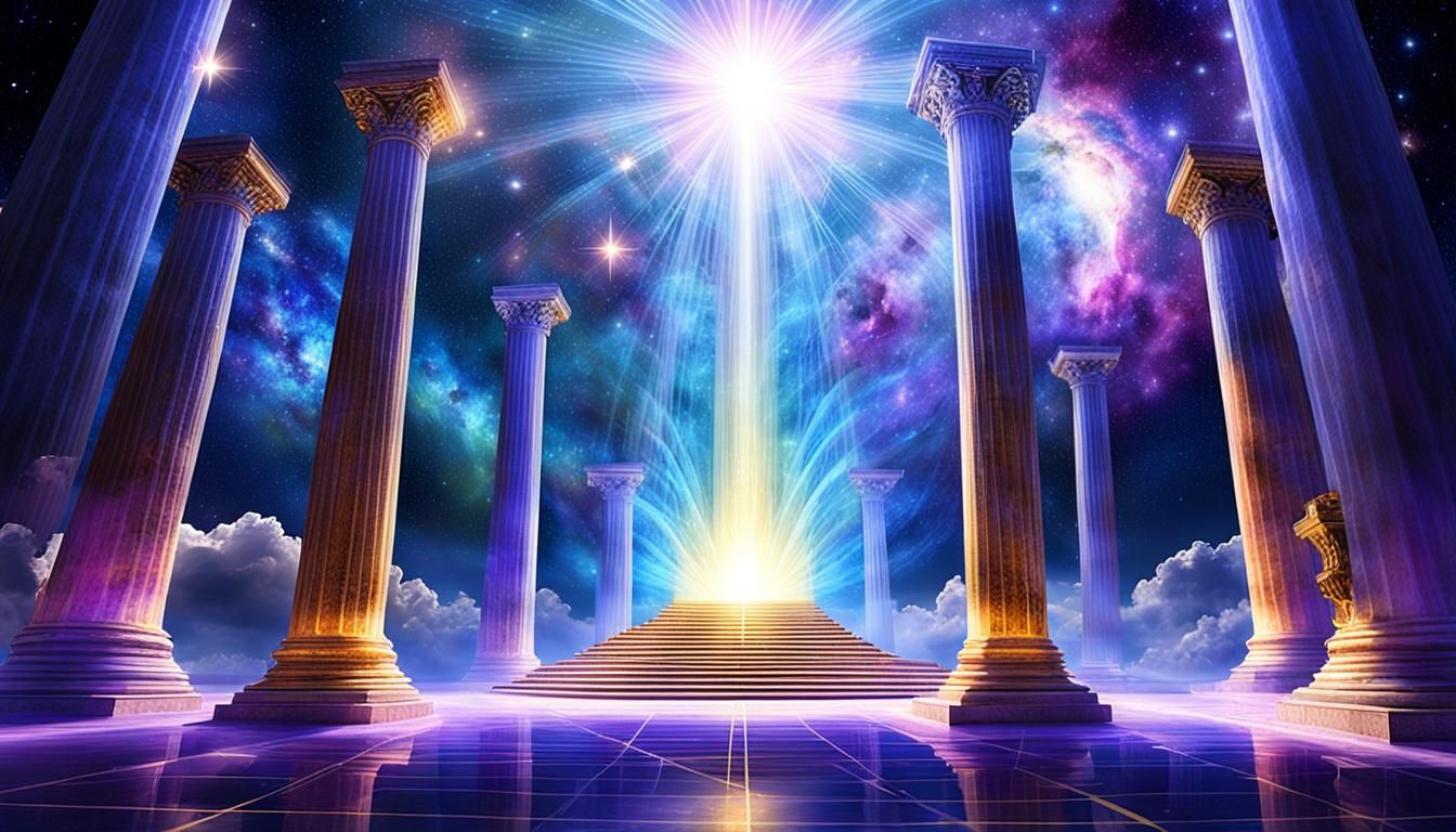 Pillars of Light Elevating in Musical Radiance