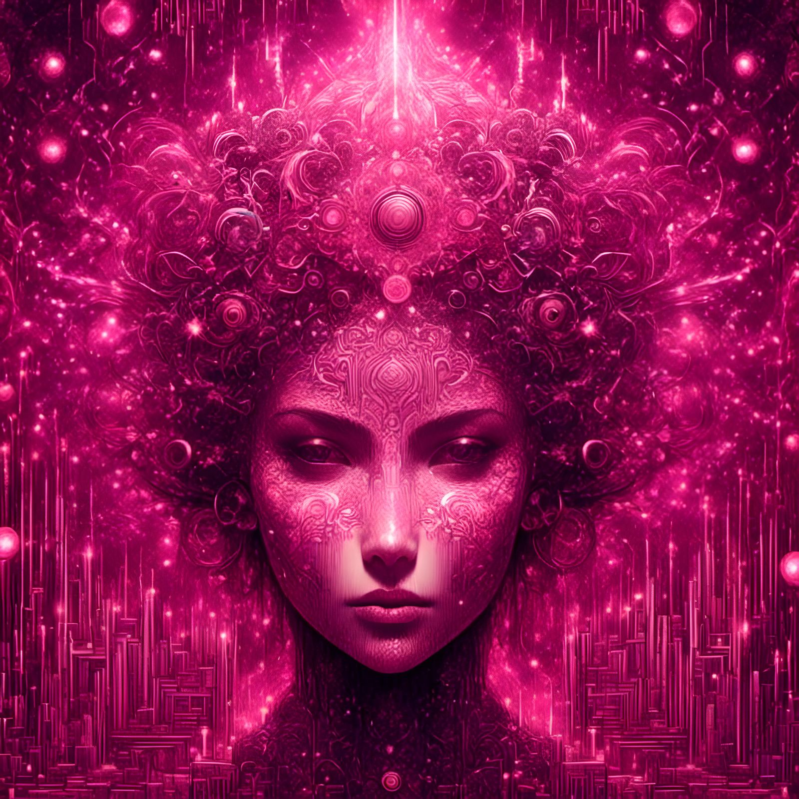 Pink AI Image Generated from Simple Prompt