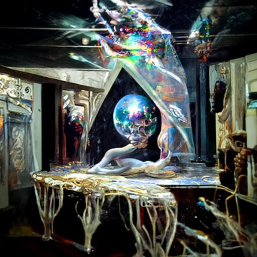 Surreal Frog-Man King in a Dali-esque Landscape