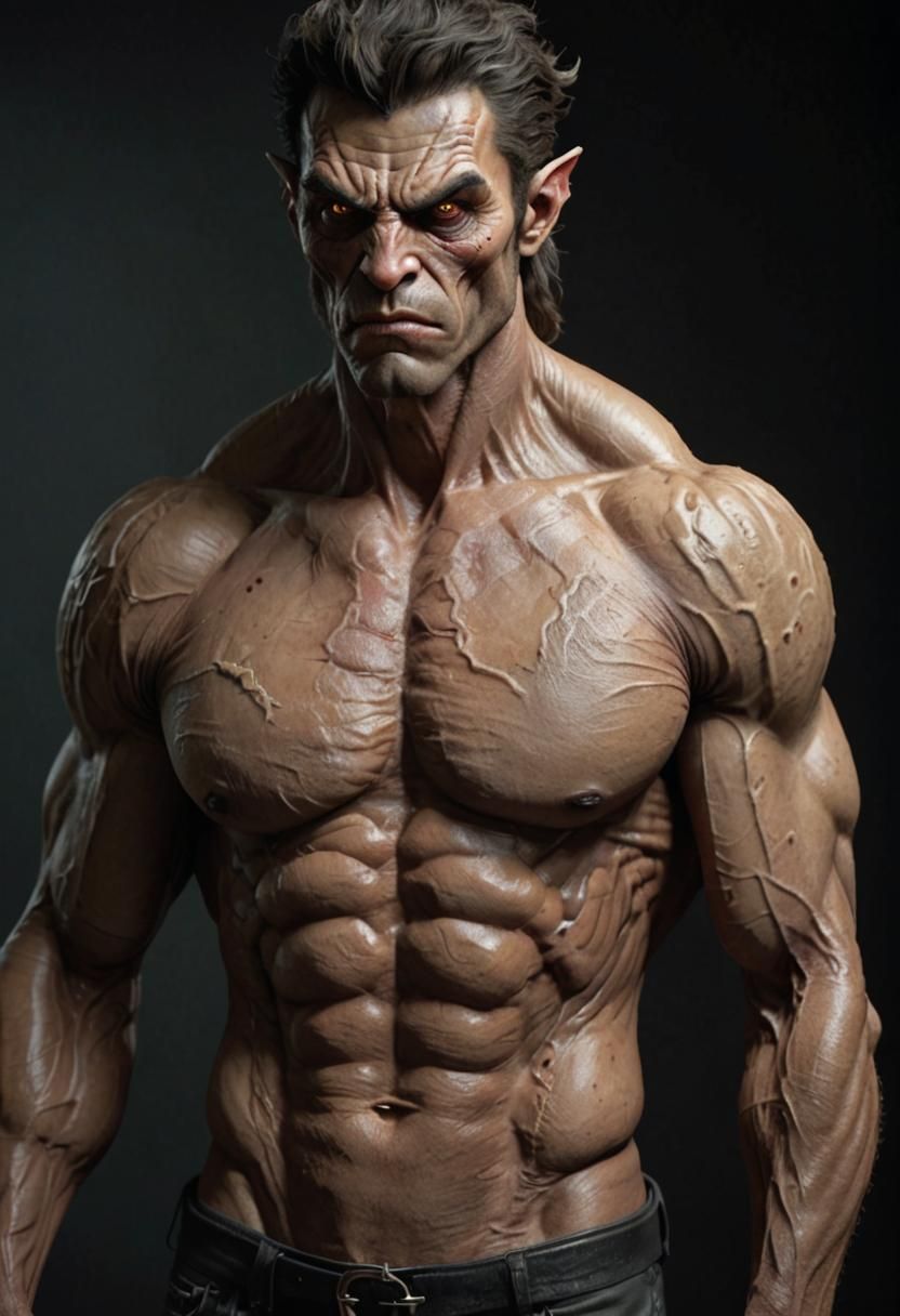 Humanoid Monster with Beautiful Face and Human-like Features