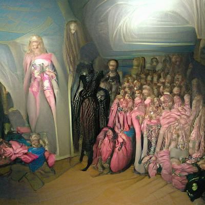 Creepy Life-Sized Barbie Dolls: Horror Art