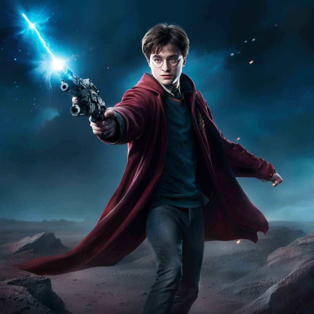 Wizard on Desolate Moon with Cosmic Weapon