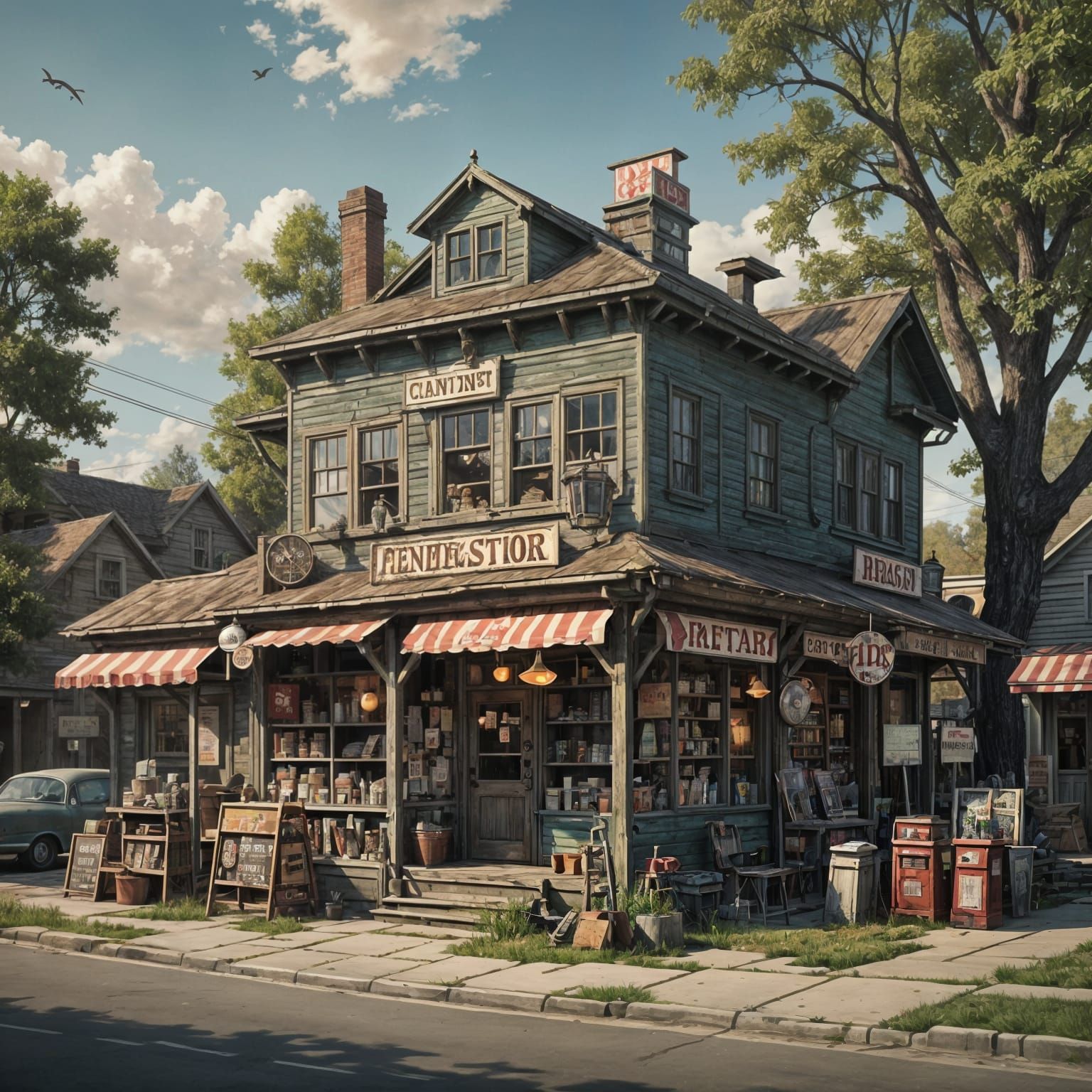Retro General Store in Sinister Mood