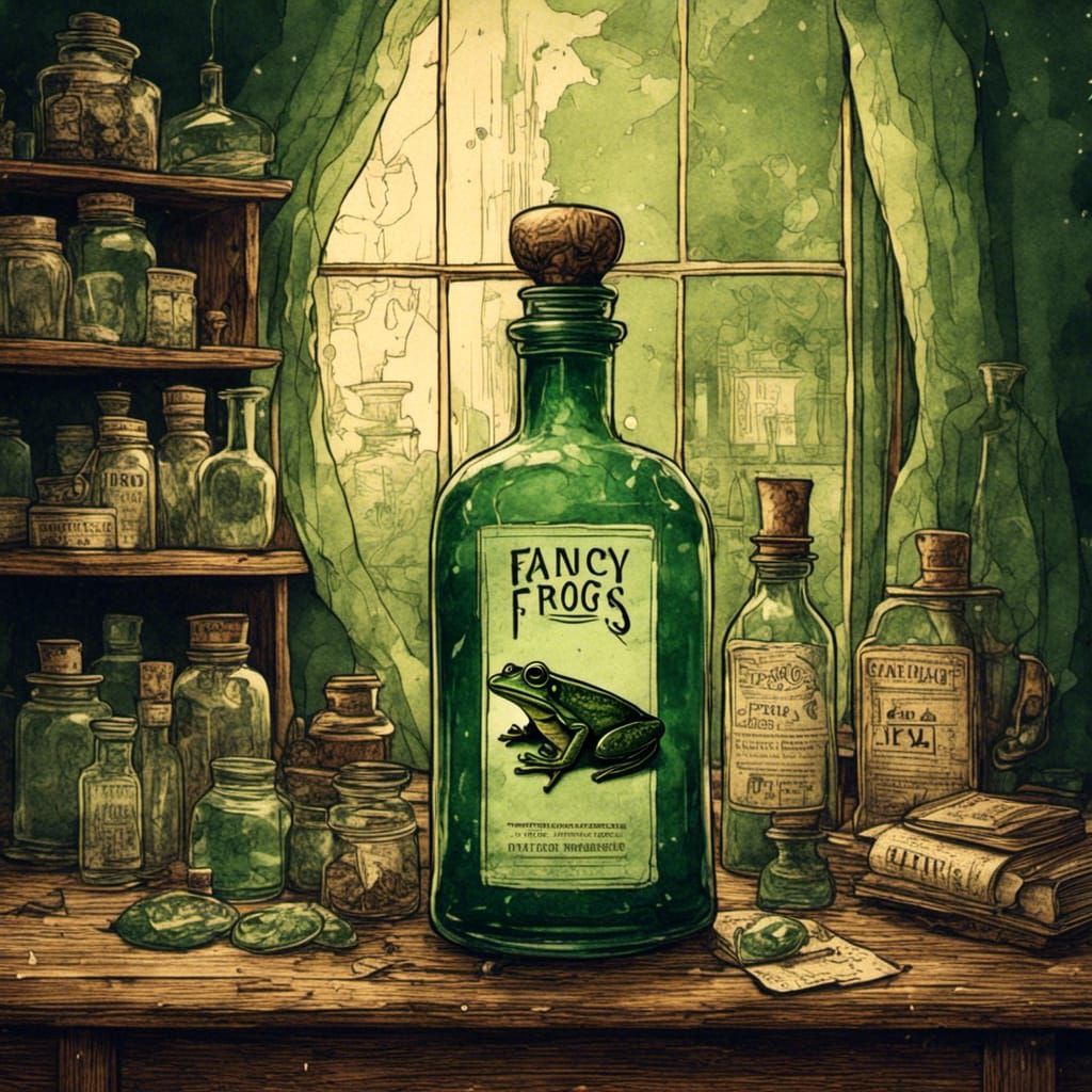 Funny Food Packaging=Fancy Frog Cough Syrup