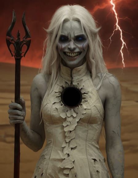 Towa and Hollow Towa Face-Off: Dark Fantasy Portrait