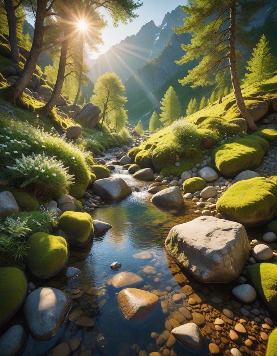 In the creek