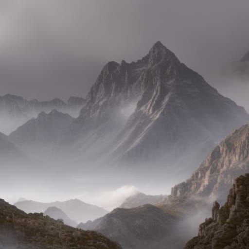 Epic Mountain Landscape: Digital Matte Painting