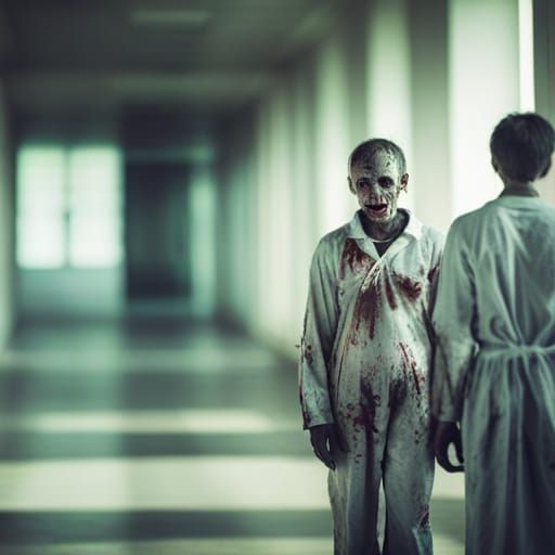 Eerie Zombie Mental Hospital: Professional Photography