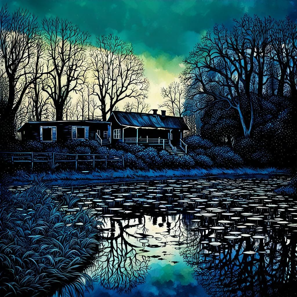 Evocative Image of Faded Memories